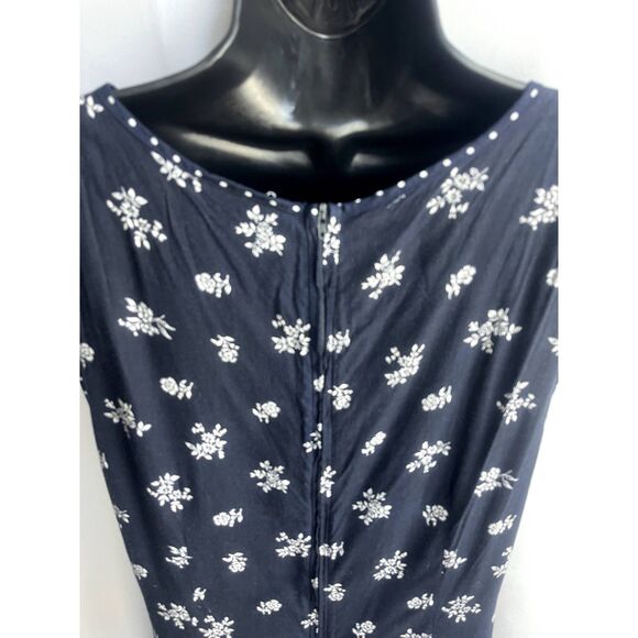 Vintage Jamie Brooke Maxi Floral Shift Dress sz 14 Scoop Neck Retro Prairie 90s - Picture 7 of 10